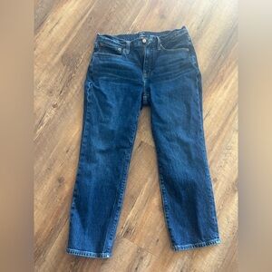 J Crew slim boyfriend cropped jeans 27p